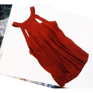 Anthropologie Lost April high neck burgundy top